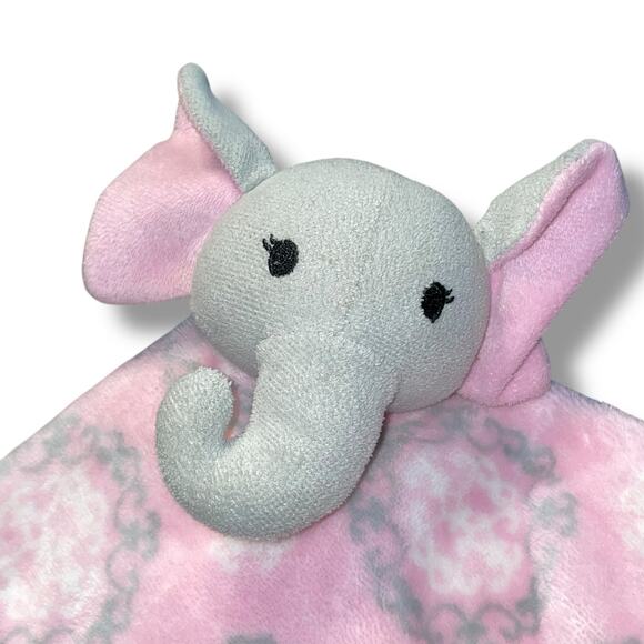 Hudson Baby Lovey Elephant Security Blanket Plush HB Stuffed Shower Nursery 14" - Picture 3 of 9